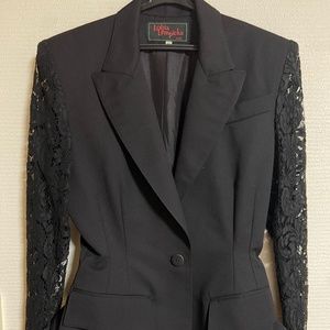 Lolita Lempicka Paris black skirt suit size  36